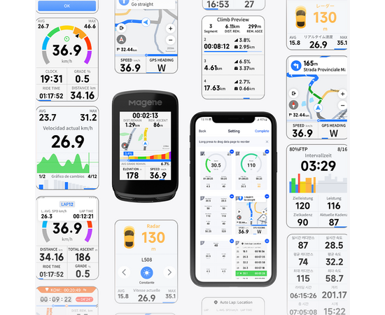 Велокомпьютер Magene C606 Pro (с GPS, тип BI, чёрный), изображение 28