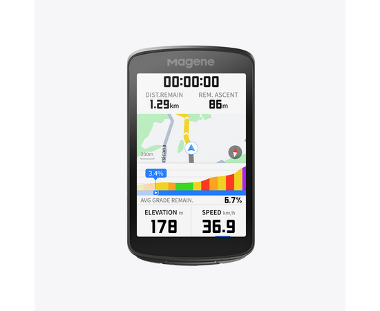 Велокомпьютер Magene C706 (с GPS, тип BI, чёрный), изображение 10