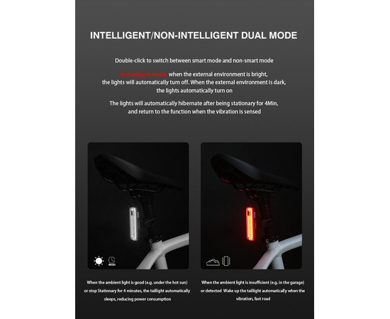 Фонарь задний ADDVIEW LEPUS ELITE (чёрный), изображение 4
