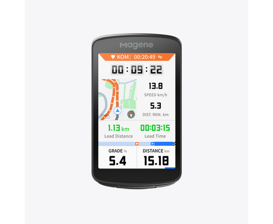Велокомпьютер Magene C706 (с GPS, тип BI, чёрный), изображение 13