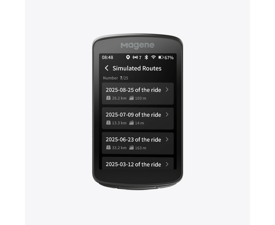 Велокомпьютер Magene C706 (с GPS, тип BI, чёрный), изображение 14