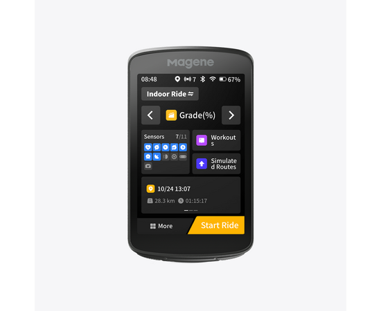 Велокомпьютер Magene C706 (с GPS, тип BI, чёрный), изображение 15