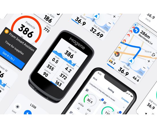 Велокомпьютер Magene C506 (с GPS, тип BI), изображение 9