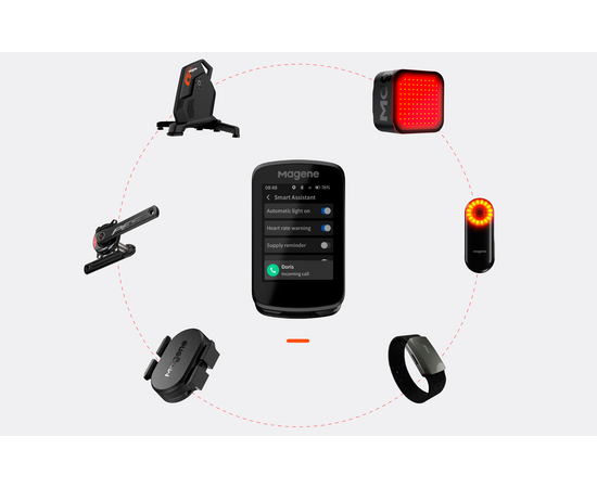 Велокомпьютер Magene C506 (с GPS, тип BI), изображение 11