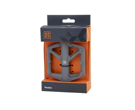 Педали AXXY Nylon2 (нейлон, 1 промподшипник + 1 DU, 9/16", серый), изображение 4