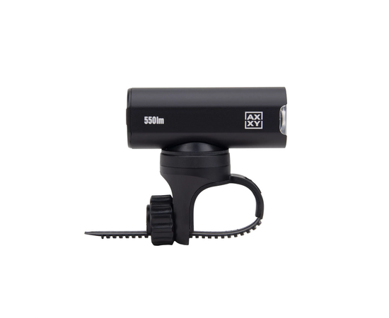 Фонарь передний AXXY FL550 (550Lu, USB-C, ALU, garmin, черный), изображение 3
