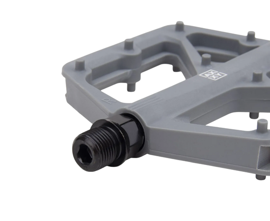 Педали AXXY Nylon2 (нейлон, 1 промподшипник + 1 DU, 9/16", серый), изображение 3