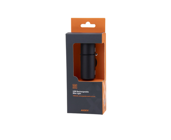 Фонарь передний AXXY FL550 (550Lu, USB-C, ALU, garmin, черный), изображение 4