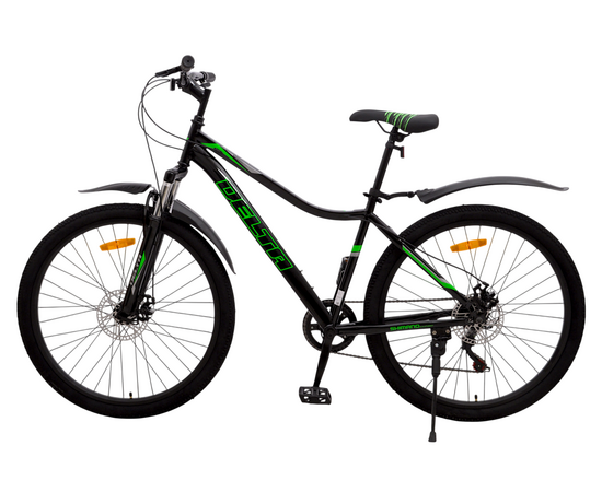 Велосипед Delta Flex 27.5 (черный/зеленый), Цвет: зелёный, Размер рамы: 17", изображение 3