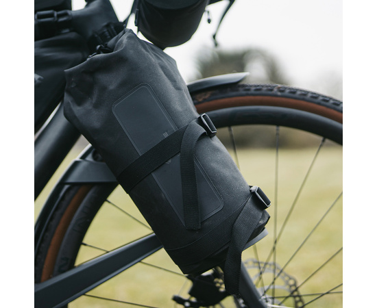 Гидропак походный на вилку M-Wave Cargo Cage FRK5 Bundle fork bag (140x460мм, V=5л, чёрный), изображение 5