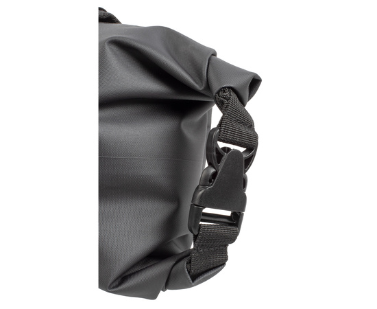 Сумка на руль M-Wave Rough Ride Front (V=10л, 230x590мм, водонепроницаемая, с доп. стяжками, чёрная), изображение 5