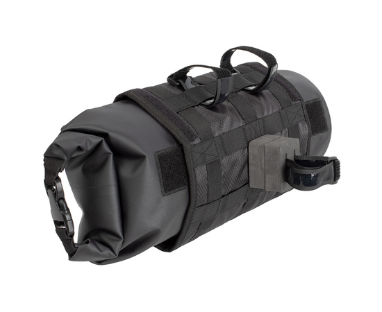 Сумка на руль M-Wave Rough Ride Front (V=10л, 230x590мм, водонепроницаемая, с доп. стяжками, чёрная), изображение 3