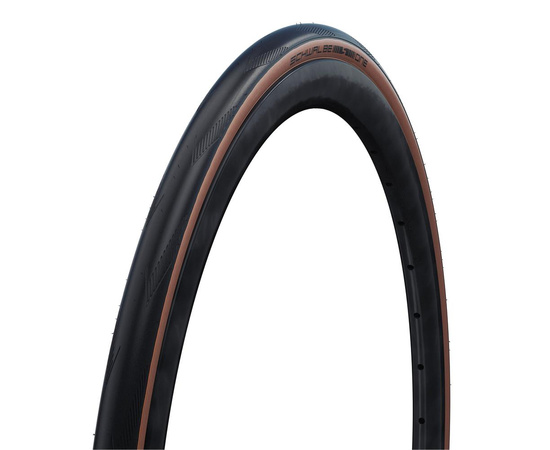 Покрышка велосипедная Schwalbe ONE 700x32C, RaceGuard (складная, черно-коричневая)