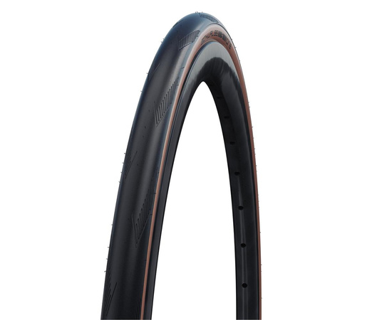 Покрышка велосипедная Schwalbe ONE 700x32C, RaceGuard (складная, черно-коричневая), изображение 2