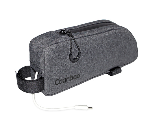 Сумка велосипедная нарамная Пенал Caanbag (темно-серый, артикул: CAAN-TR-29DG), Цвет: серый, Размер: Один размер, изображение 3