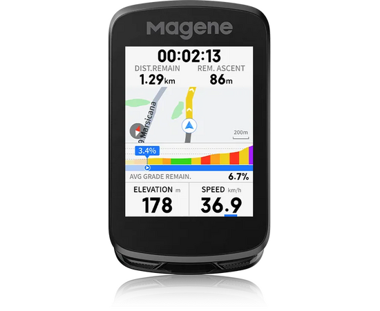 Велокомпьютер Magene C606 V2 (с GPS, тип BI, чёрный), изображение 4