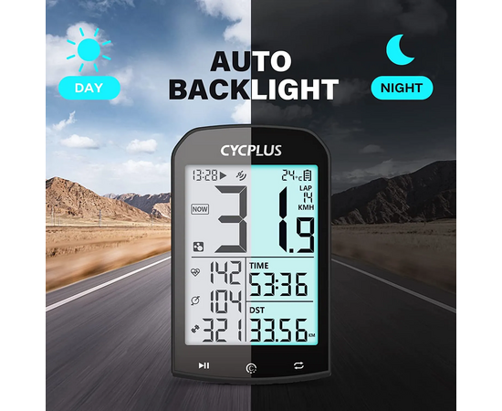 Беспроводной GPS велокомпьютер Cycplus M1 (16 функций), изображение 4