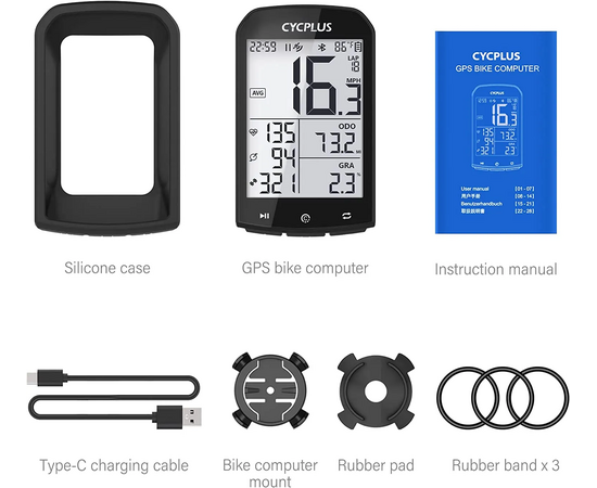 Беспроводной GPS велокомпьютер Cycplus M1 (16 функций), изображение 3