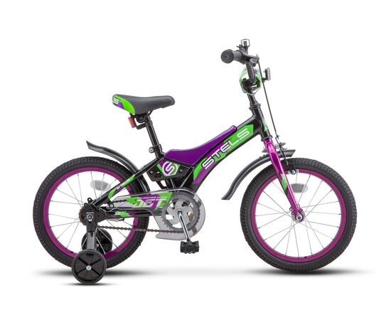 Детский велосипед Stels Jet 14" (черный/фиолетовый), Цвет: фиолетовый, Размер рамы: 8,5"