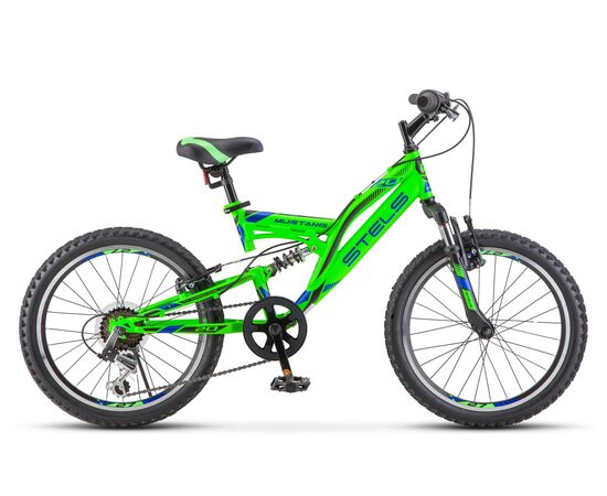 Детский велосипед Stels Mustang V 20" (зелёный), Цвет: зелёный, Размер рамы: 13"