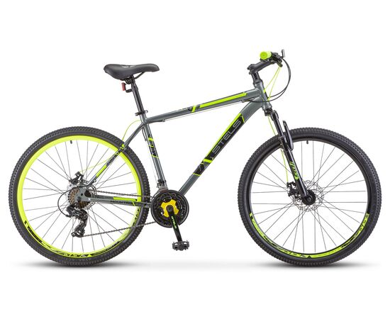 Велосипед Stels Navigator 900 MD 29" (серый/жёлтый), Цвет: Серый, Размер рамы: 21"