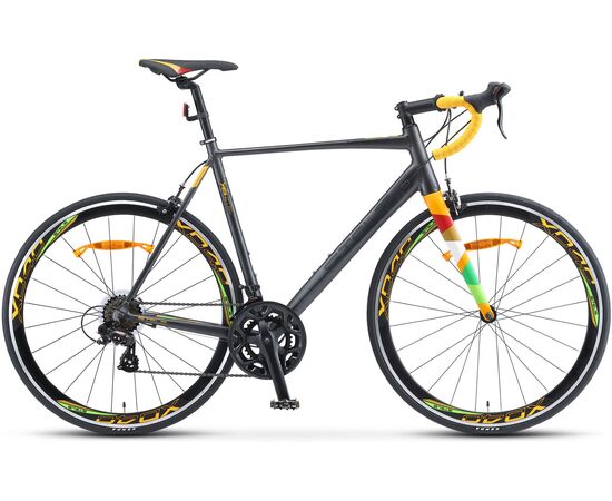 Шоссейный велосипед Stels XT280 28" (серый/жёлтый), Цвет: Серый, Размер рамы: 23"