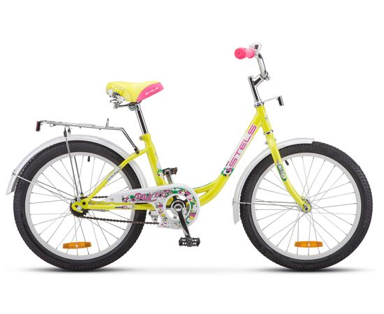 Детский велосипед Stels Pilot 200 Lady 20" (лимонный), Цвет: жёлтый, Размер рамы: 12"