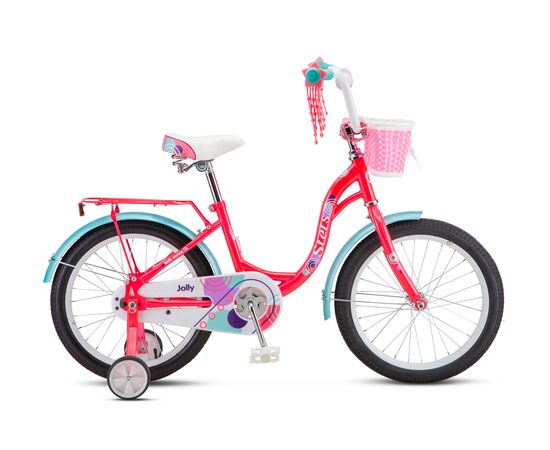 Детский велосипед Stels Jolly 18" (розовый/голубой), Цвет: Голубой, Размер рамы: 11"