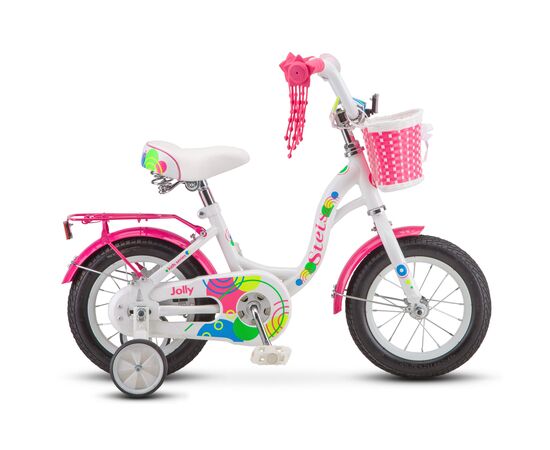 Детский велосипед Stels Jolly 12" (белый/розовый)