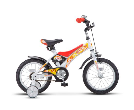 Детский велосипед Stels Jet 14" (белый/красный), Цвет: красный, Размер рамы: 8,5"
