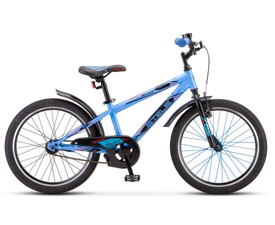 Детский велосипед Stels Pilot 200 Gent 20" (синий), Цвет: Голубой, Размер рамы: 11"