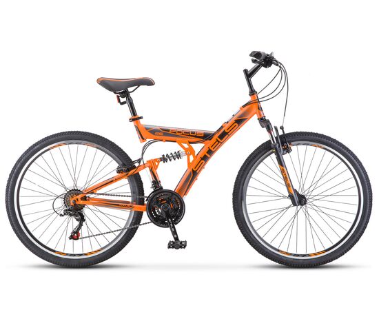 Велосипед Stels Focus V 26" 18-sp (оранжевый/чёрный), Цвет: Оранжевый, Размер рамы: 18"