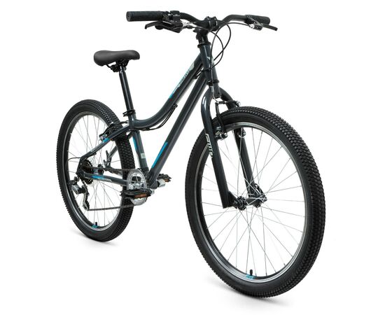 Подростковый велосипед Forward TITAN 24 1.2 (темно-серый/бирюзовый), изображение 2