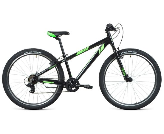 Велосипед Forward TORONTO 26 1.2 (черный/ярко-зеленый), Цвет: черный, Размер рамы: 13"