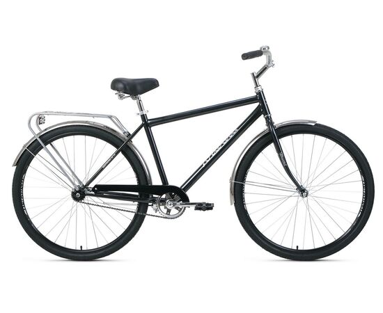 Велосипед Forward DORTMUND 28 1.0 (черный/серебристый), Цвет: черный, Размер рамы: 19"