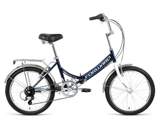 Складной велосипед Forward ARSENAL 20 2.0 (темно-синий/серый), Цвет: Серый, Размер рамы: 14"