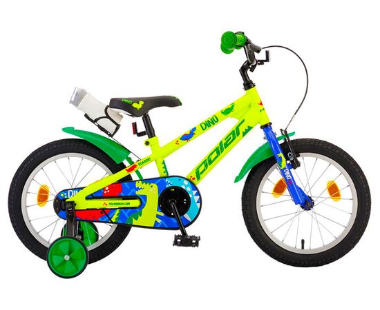 Детский велосипед Polar Junior 14 Boy (дино), Цвет: салатовый