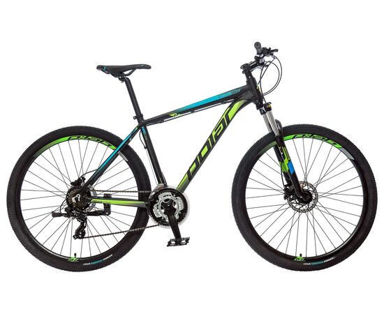 Велосипед Polar Mirage Comp 29 (черный-голубой-зеленый), Цвет: черный, Размер рамы: M