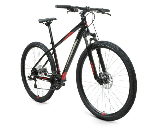 Велосипед Forward APACHE 29 2.2 S disc (черный/красный), Цвет: черный, Размер рамы: 21", изображение 2