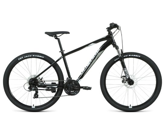 Велосипед Forward APACHE 27,5 2.2 S disc (черный/серый), Цвет: Черный, Размер рамы: 21"