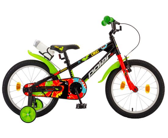 Детский велосипед Polar Junior 18 Boy (дино), Цвет: Черный