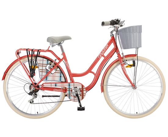 Велосипед Polar Grazia 26 6-sp (корраловый барбери), Цвет: Красный