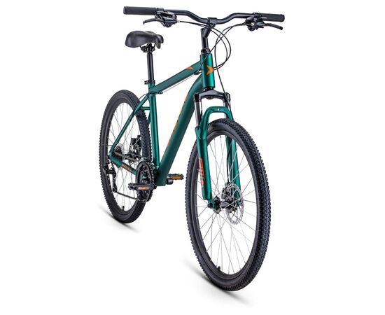 Велосипед Forward HARDI 26 2.1 disc (зеленый матовый/оранжевый), Цвет: зелёный, Размер рамы: 18", изображение 2