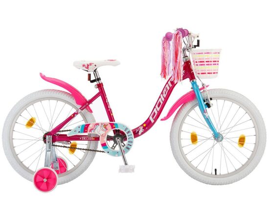 Детский велосипед Polar Junior 20 Girl (единорог), Цвет: Красный