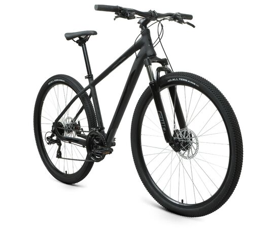 Велосипед Forward APACHE 29 2.2 S disc (черный матовый/черный), Цвет: серый, Размер рамы: 19", изображение 2