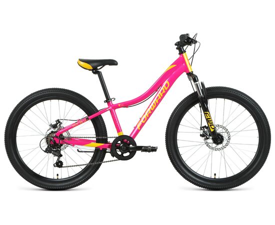 Велосипед Forward JADE 24 2.0 disc (розовый/золотой), Цвет: Розовый, Размер рамы: 12"