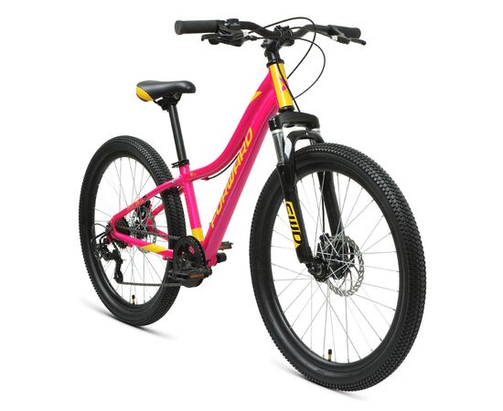 Велосипед Forward JADE 24 2.0 disc (розовый/золотой), Цвет: розовый, Размер рамы: 12", изображение 2