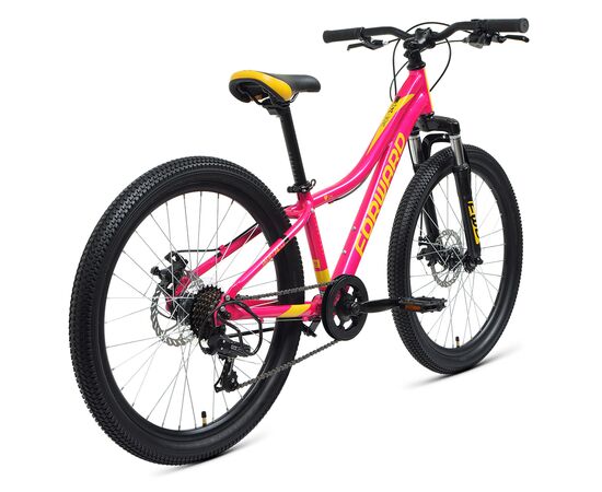 Велосипед Forward JADE 24 2.0 disc (розовый/золотой), Цвет: розовый, Размер рамы: 12", изображение 3