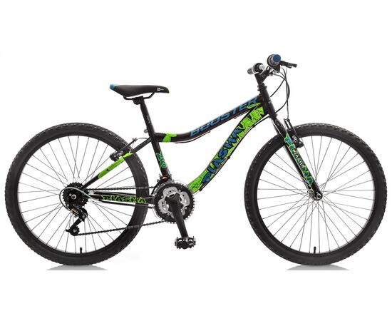 Велосипед Booster Plasma 240 Boy (чёрный/зелёный), Цвет: Черный
