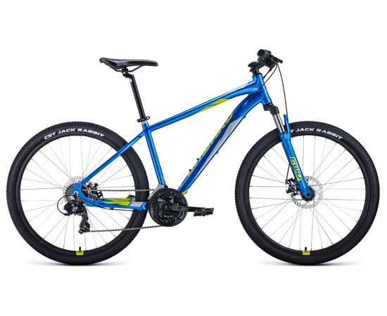Велосипед Forward APACHE 27,5 2.0 disc (синий/зеленый), Цвет: Синий, Размер рамы: 15"